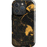 Black and Gold Scattered Marble iPhone 16 Pro Impact Case
